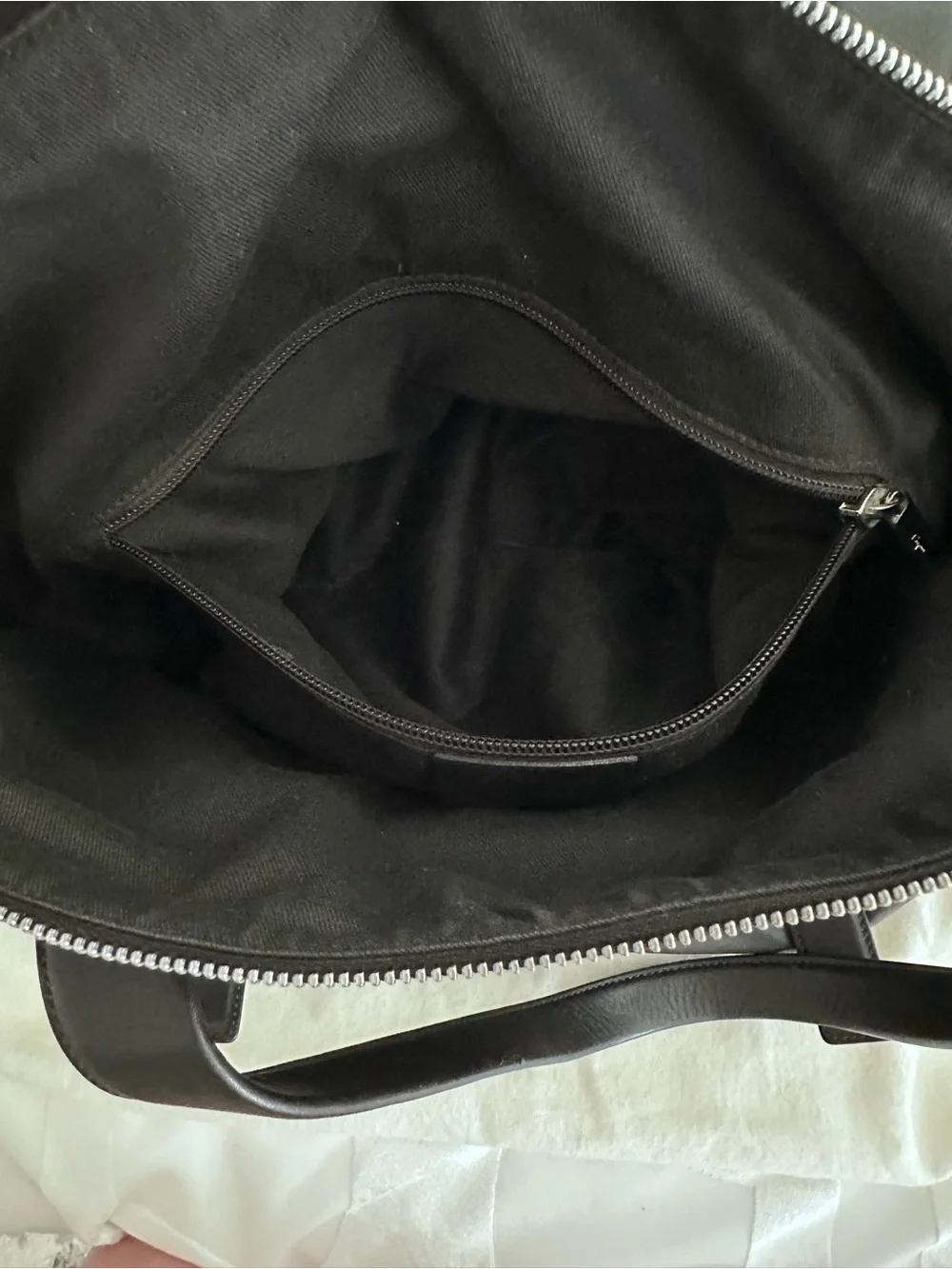 Salvatore Ferragamo Lambskin Leather Structured Tote Bag